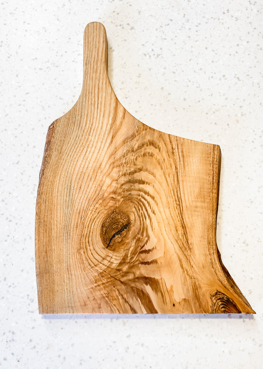 The Saoirse Board – Live-Edge Irish Ash Serving Board