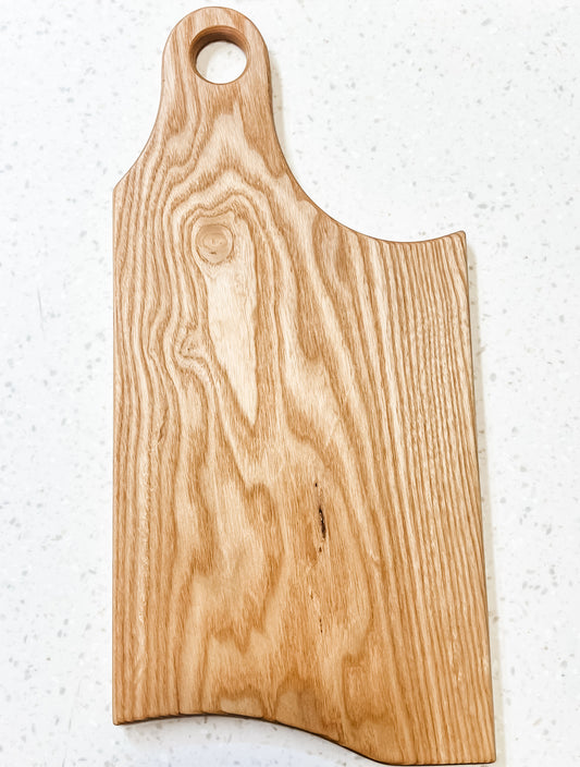 The Aisling Board - Curved Ash Serving Board